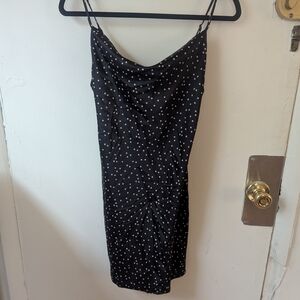 Urban Outfitters Black Slip Mini Dress